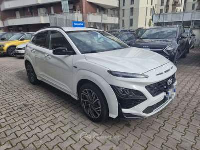 Hyundai Kona 1.6 CRDI 4WD Hybrid 48V DCT NLine Bianco usata Sesto San Giovanni