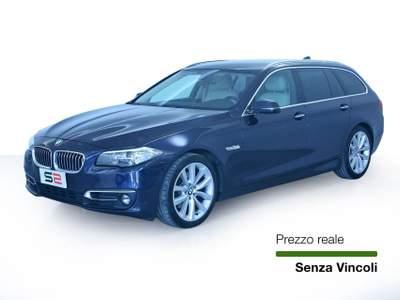 BMW Serie 5 520d 520d Touring Aut. Cerchi in lega a V styling 331 da 19"/Interni in pelle Beige/Fari allo Xeno/Telecamera posteriore/Keyless system Blu/Azzurro usata Feltre
