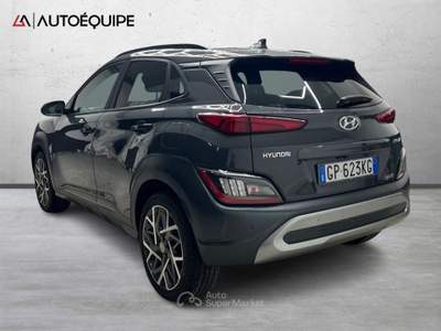 Hyundai Kona I 2021 1.6 gdi hev Xline Safety Pack 2wd 141cv dct Grigio usata Roma