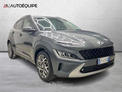 Hyundai Kona I 2021 1.6 gdi hev Xline Safety Pack 2wd 141cv dct Grigio usata Roma