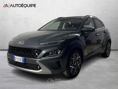 Hyundai Kona I 2021 1.6 gdi hev Xline Safety Pack 2wd 141cv dct Grigio usata Roma