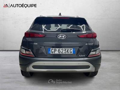 Hyundai Kona I 2021 1.6 gdi hev Xline Safety Pack 2wd 141cv dct Grigio usata Roma