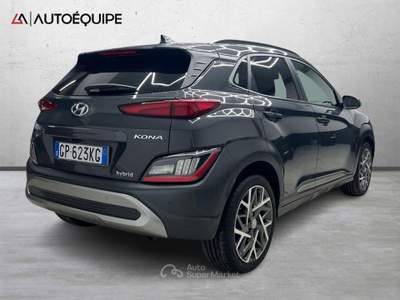 Hyundai Kona I 2021 1.6 gdi hev Xline Safety Pack 2wd 141cv dct Grigio usata Roma