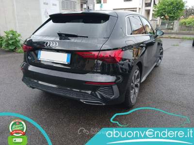 Audi A3 SPB 35 TFSI S line edition UNICO PROPRIETARIO Nero usata Corbetta