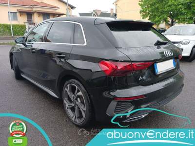 Audi A3 SPB 35 TFSI S line edition UNICO PROPRIETARIO Nero usata Corbetta
