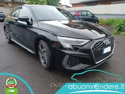 Audi A3 SPB 35 TFSI S line edition UNICO PROPRIETARIO Nero usata Corbetta