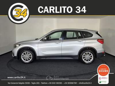 BMW X1 Xdrive18d Business auto Argento usata Teglio