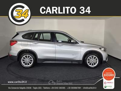 BMW X1 Xdrive18d Business auto Argento usata Teglio