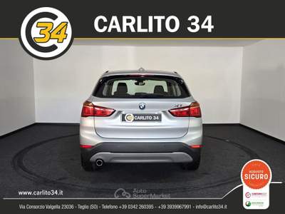 BMW X1 Xdrive18d Business auto Argento usata Teglio
