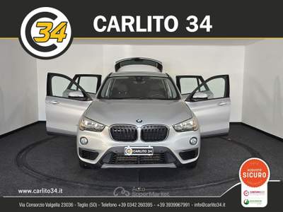 BMW X1 Xdrive18d Business auto Argento usata Teglio