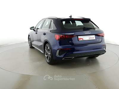 Audi A3  - a3 sportback 40 2.0 tfsi s line edition quattro s-tronic Blu/Azzurro usata Milano