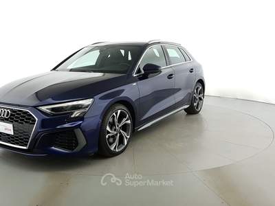Audi A3  - a3 sportback 40 2.0 tfsi s line edition quattro s-tronic Blu/Azzurro usata Milano