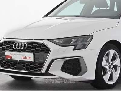 Audi A3 Sportback 30 TDI S-LINE 116cv MANUALE FULL LED+CARPLAY+VIRTUAL Bianco usata Roma