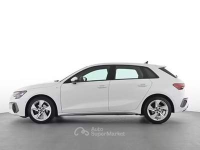 Audi A3 Sportback 30 TDI S-LINE 116cv MANUALE FULL LED+CARPLAY+VIRTUAL Bianco usata Roma