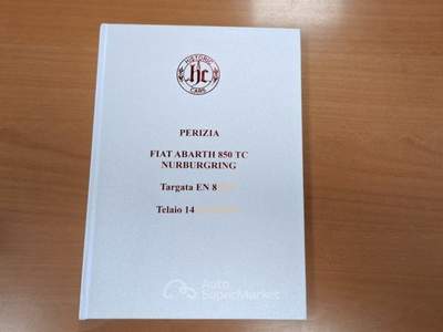 Fiat 850 TC NURBURBRING ***TARGA ENNA*** Bianco usata Vigevano