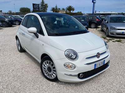 Fiat 500 95 CV Lounge EURO 6B NEOPATENTATI TETTO Bianco usata Corato