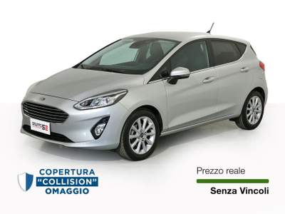 Ford Fiesta 1.5 EcoBlue 85CV S&S Titanium Privacy glass/Sensori parcheggio posteriori/Radio SYNC 2.5 MP3 con schermo Touchscreen da 8'' a colori Argento usata Feltre