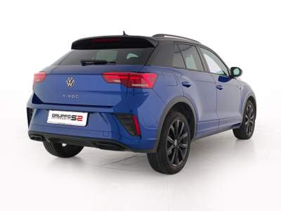 Volkswagen T-Roc 1.0 TSI R-Line Fari IQ.Light LED Performance/Black Style Pack/Videocamera per retromarcia "Rear View" + Park Assist Blu/Azzurro usata Feltre