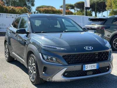 Hyundai Kona 1.0 T-GDI Hybrid 48V iMT XLine Grigio usata Fiumicino