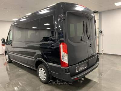 Ford Transit Bus 9 Posti Tetto Alto L3 H2 PL-TM Combi 2.0 TDCi Nero usata Qualiano