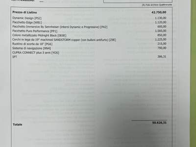 Cupra Formentor dsg SUPER OFFERTA T-STOCK Nero usata Gela