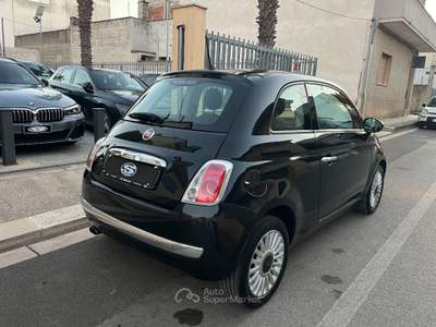 Fiat 500 1.2 69Cv Lounge Nero usata San Michele Salentino