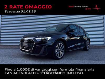 Audi A1 SPORTBACK 30 TFSI S-TRONIC S LINE EDITION Argento usata San Fior