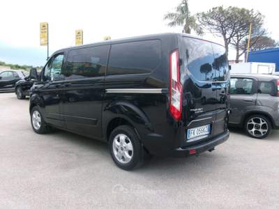 Ford Transit Custom 2.0 TDCI 130CV EURO 6 N1 6 POSTI AUTOCARRO MISTO Nero usata Giugliano in Campania