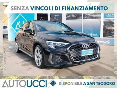 Audi A3 SPB 35 TFSI S tronic 150 Cv S line Nero usata Ardea