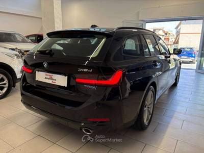 BMW Serie 3 316d 316 d Touring mhev 48V auto *SUPER PROMO*UNIPRO*FATTURABILE*TAGLIANDI BMW* Nero usata Roma