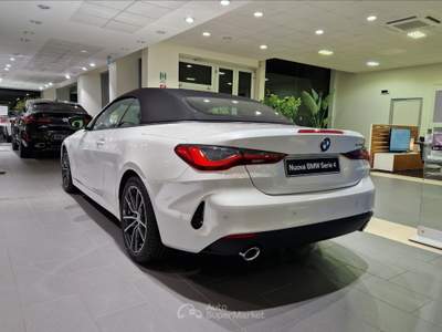 BMW Serie 4 420d 420D CABRIO 2023 - KM0 | 190CV DIESEL | LUXURY Bianco usata Lamezia Terme