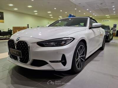 BMW Serie 4 420d 420D CABRIO 2023 - KM0 | 190CV DIESEL | LUXURY Bianco usata Lamezia Terme
