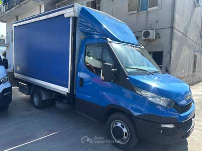 Iveco Daily IVECO 35C13 CASSONE CENTINATO ALLA FRANCESE *MOTORE NUOVO* Blu/Azzurro usata Maddaloni
