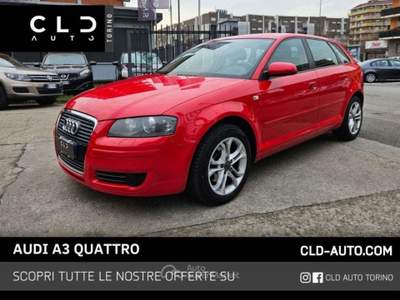 Audi A3 SPB 2.0 16V TDI quattro Rosso usata Torino
