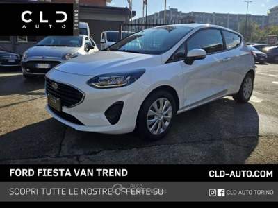 Ford Fiesta 1.0 EcoBoost Hybrid 125 CV 3 porte Van Trend Bianco usata Torino