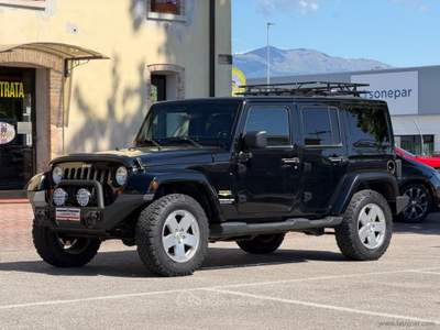 Jeep Wrangler Wrangler Unlimited 2.8 CRD Sahara A. Nero usata San Vendemiano