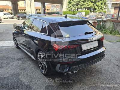 Audi A3 AUDI A3 SPB 35 TFSI S tronic S line edition Nero usata Moncalieri