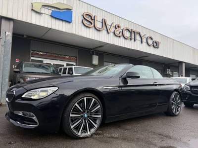 BMW Serie 6 640i 640 Cabrio xdrive KM CERTIFICATI Nero usata Lallio