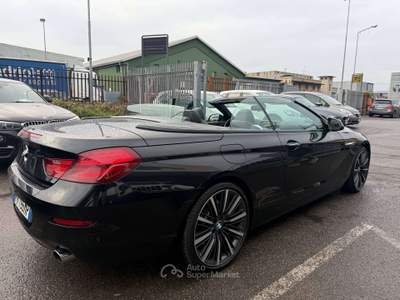 BMW Serie 6 640i 640 Cabrio xdrive KM CERTIFICATI Nero usata Lallio