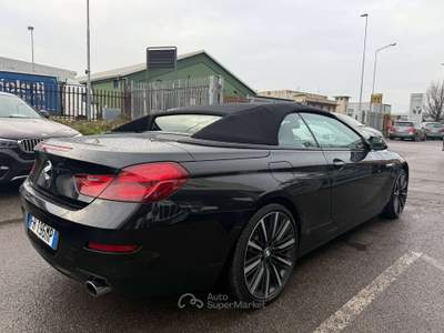 BMW Serie 6 640i 640 Cabrio xdrive KM CERTIFICATI Nero usata Lallio
