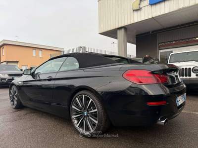 BMW Serie 6 640i 640 Cabrio xdrive KM CERTIFICATI Nero usata Lallio