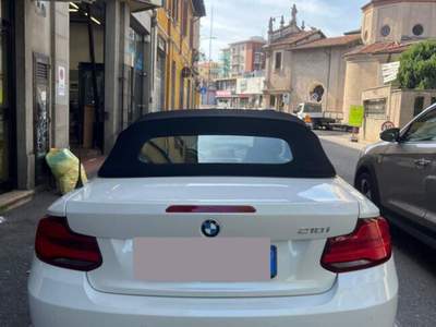 BMW Serie 2 218i 218i Cabrio Advantage CAMBIO AUTOMATICO Bianco usata Varese