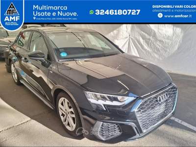 Audi A3 SB 30d S-TRONIC S LINE LED/VIRTUAL/HIFI/ Nero usata Roma