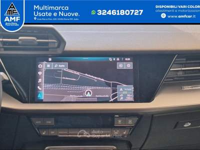 Audi A3 SB 30d S-TRONIC S LINE LED/VIRTUAL/HIFI/ Nero usata Roma