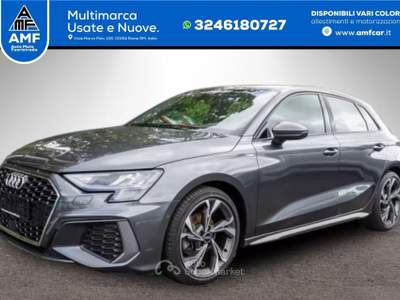 Audi A3 Sportback S line 30TDI Stronic NAVI LED B&O Grigio usata Roma
