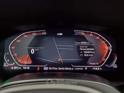 BMW Serie 5 520d 520d aut M Sport xDrive Nero usata Giugliano in Campania