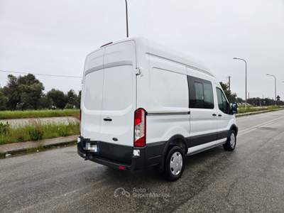 Ford Transit 330 2.0TDCi EcoBlue 170CV L2H3 DC 6 POSTI Bianco usata Maruggio