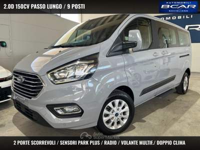Ford Tourneo Custom 320 2.0 E.Blue 150CV PL Titanium 9 POSTI PARK PLUS Grigio usata Savigliano
