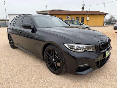 BMW Serie 3 320d 320 320d TOTAL BLACK mhev 48V Msport auto Nero usata Ferrara