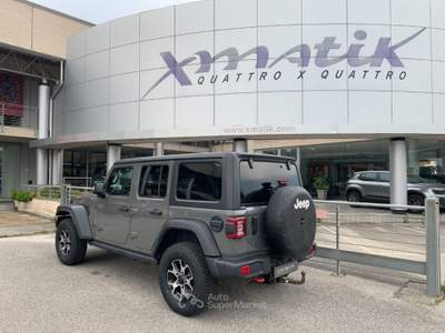 Jeep Wrangler Unlimited 2.2 Mjt II Rubicon GANCIO TRAINO Grigio usata San Vendemiano